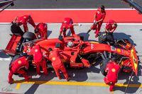 Hongarije 2018 Ferrari pitbox